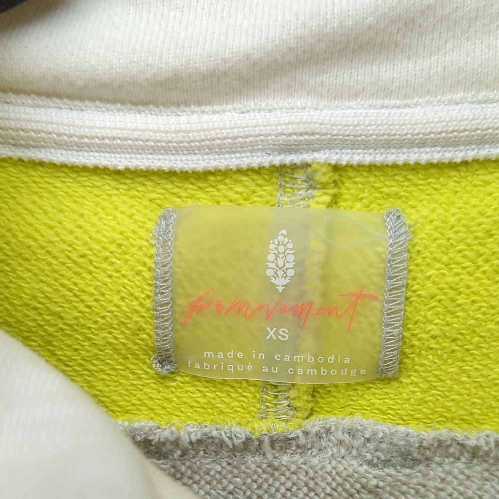 Free People Split Second Half Zip Pullover Gray I… - image 2